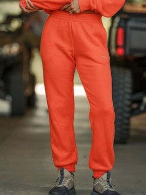 Tribe Kelley • Butter Joggers Orange Highwaisted Size Medium